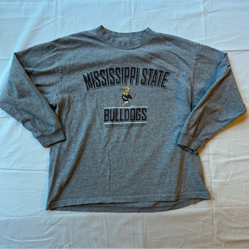 Delta Charcoal Mississippi State Bulldogs Long Sleeve Tee